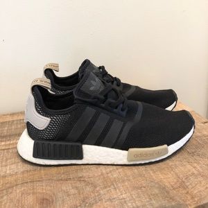 Adidas NMD R1 black athletic shoes women size 9.5
